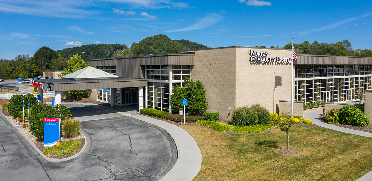 Norton Community Hospital aerial photo