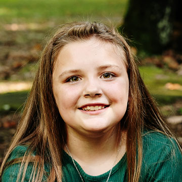 Gracie Nelson portrait, Niswonger Children’s Hospital Patient