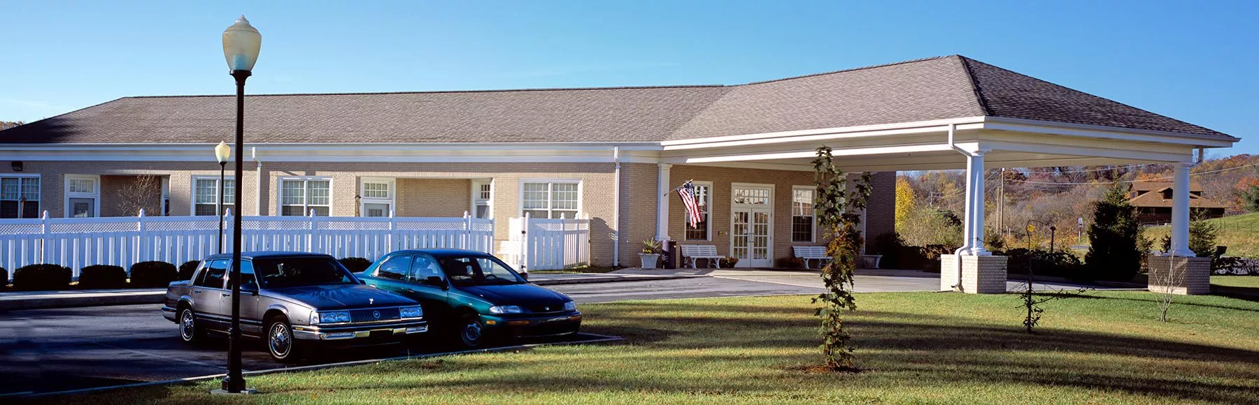 Exterior of Ballad Health Hospice House in Bristol, Tennessee